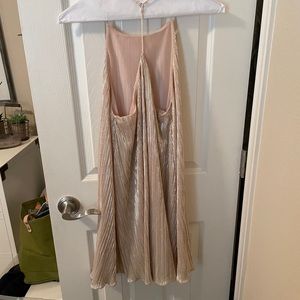Shiny gold free people dress